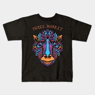 Three monkey Kids T-Shirt